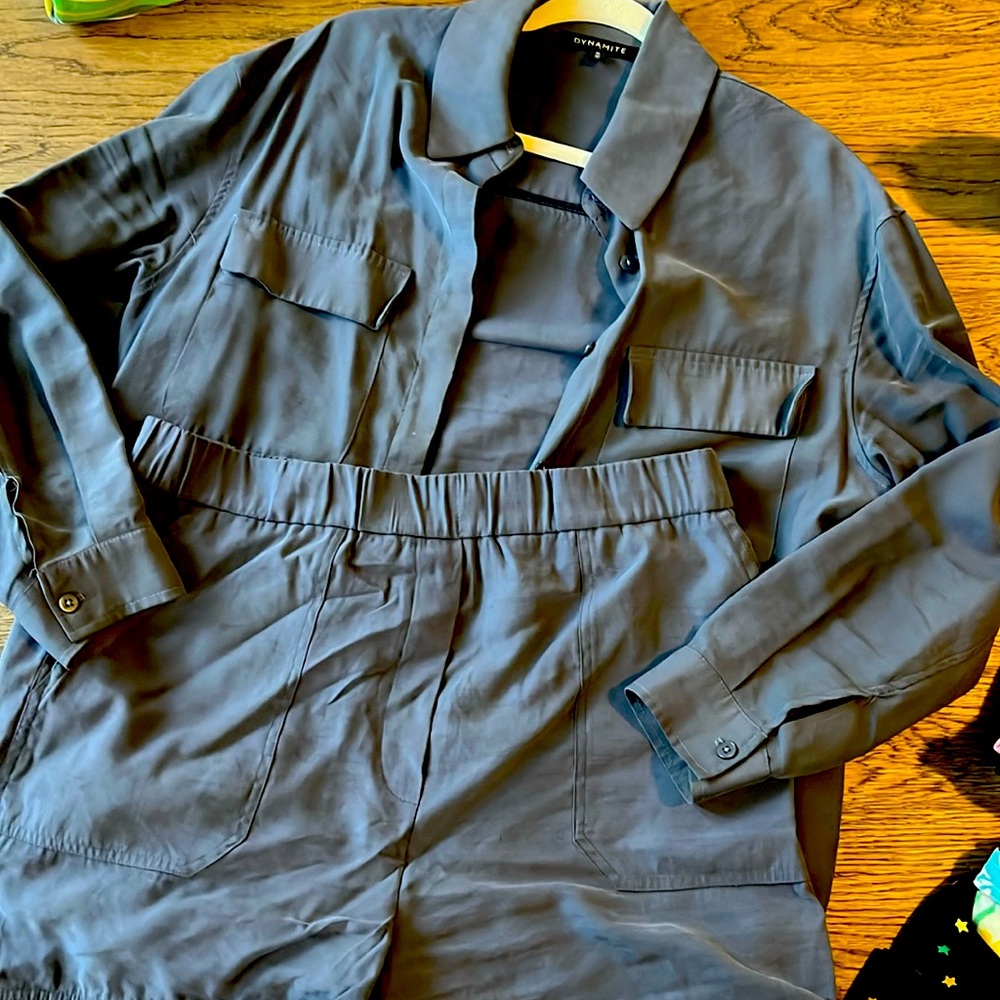 Dynamite Gray Shorts Set